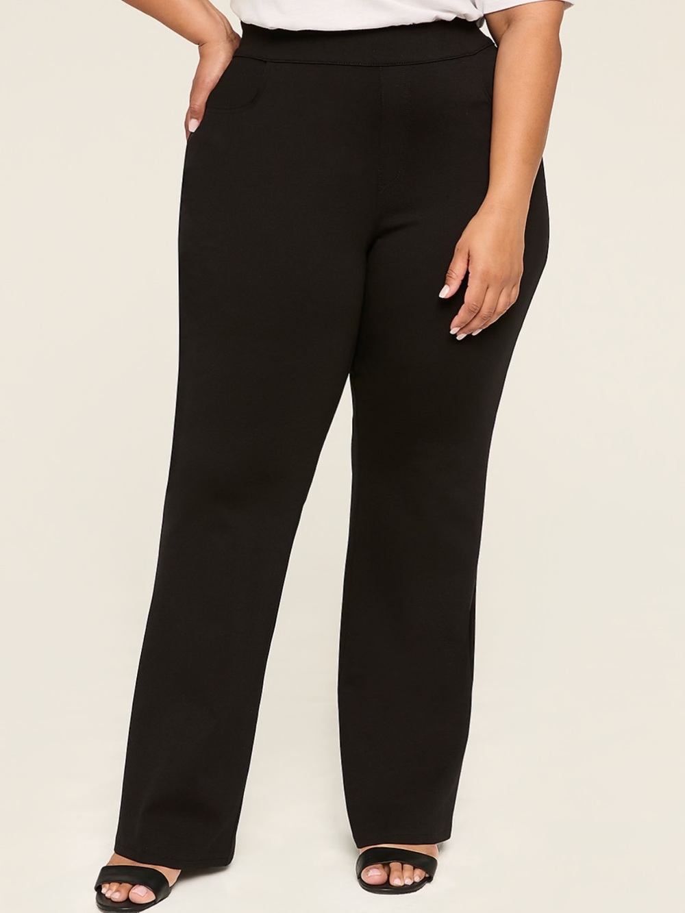 NWT Lane Bryan Ponte Boot Mid Rise Pants Sz 16